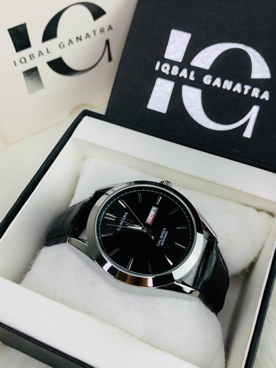 Tag Calibre 5 Watch With Day&Date (Black)