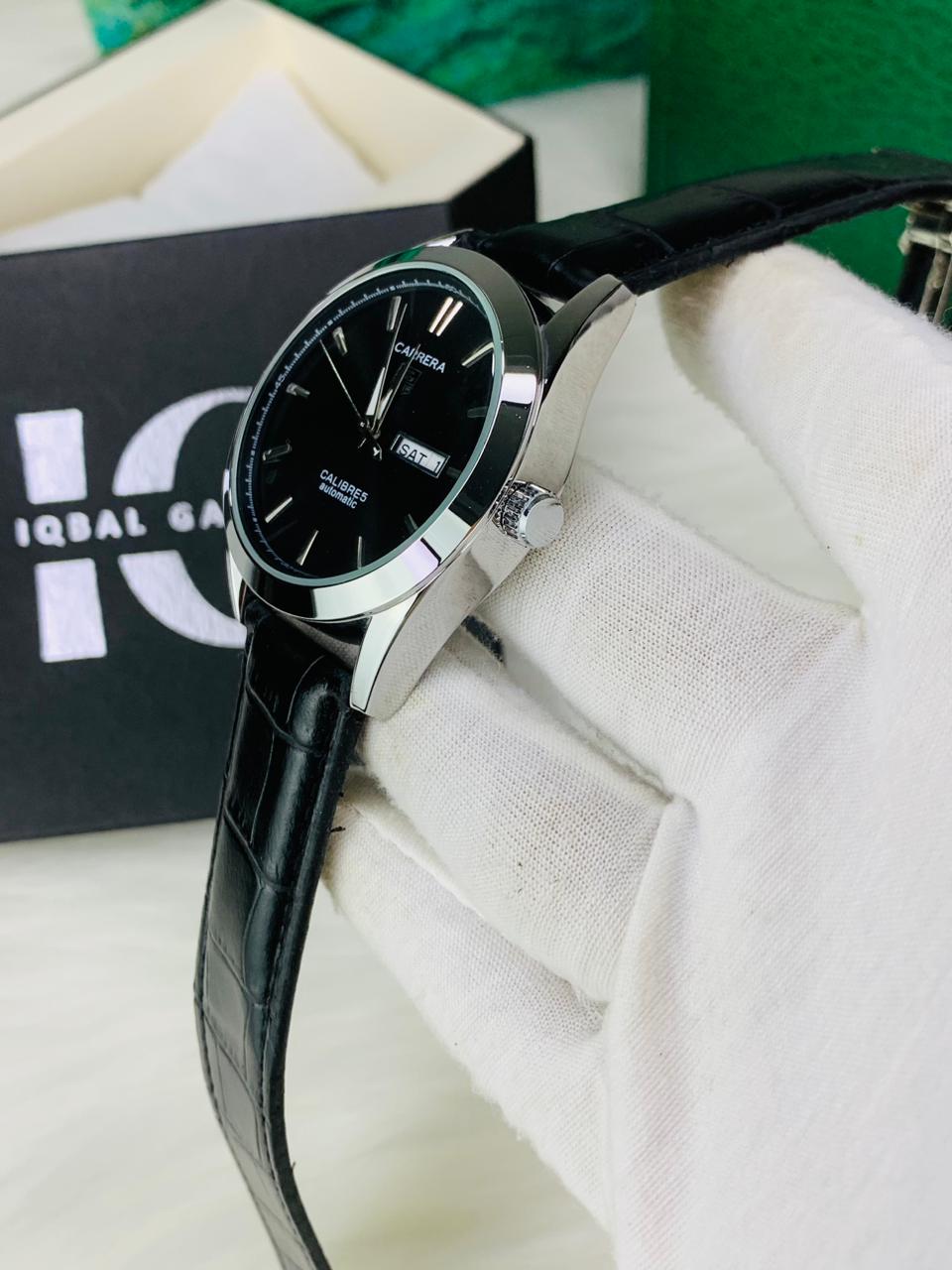 Tag Calibre 5 Watch With Day&Date (Black)