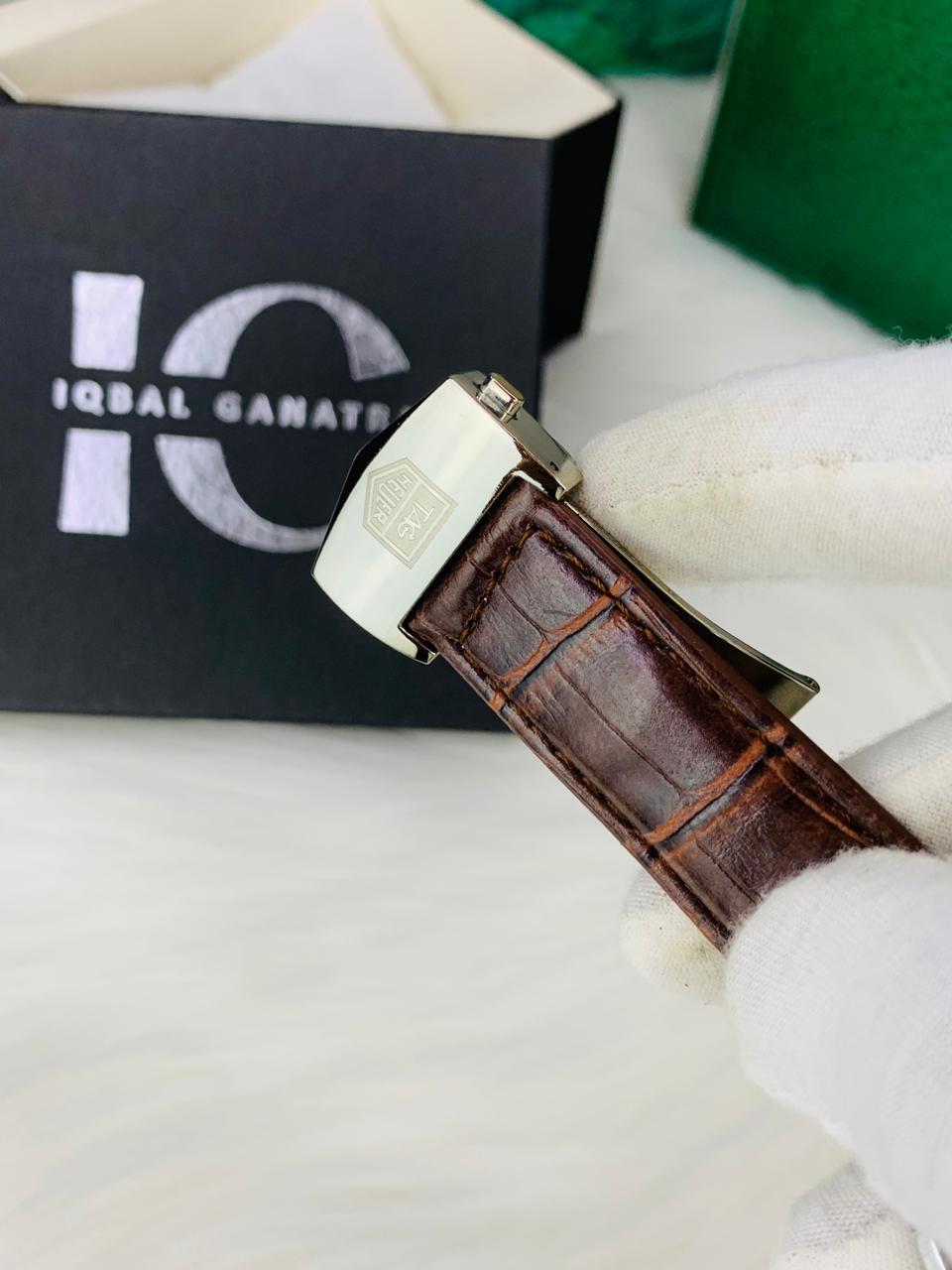 Tag Calibre 5 Watch With Day&Date (Brown)