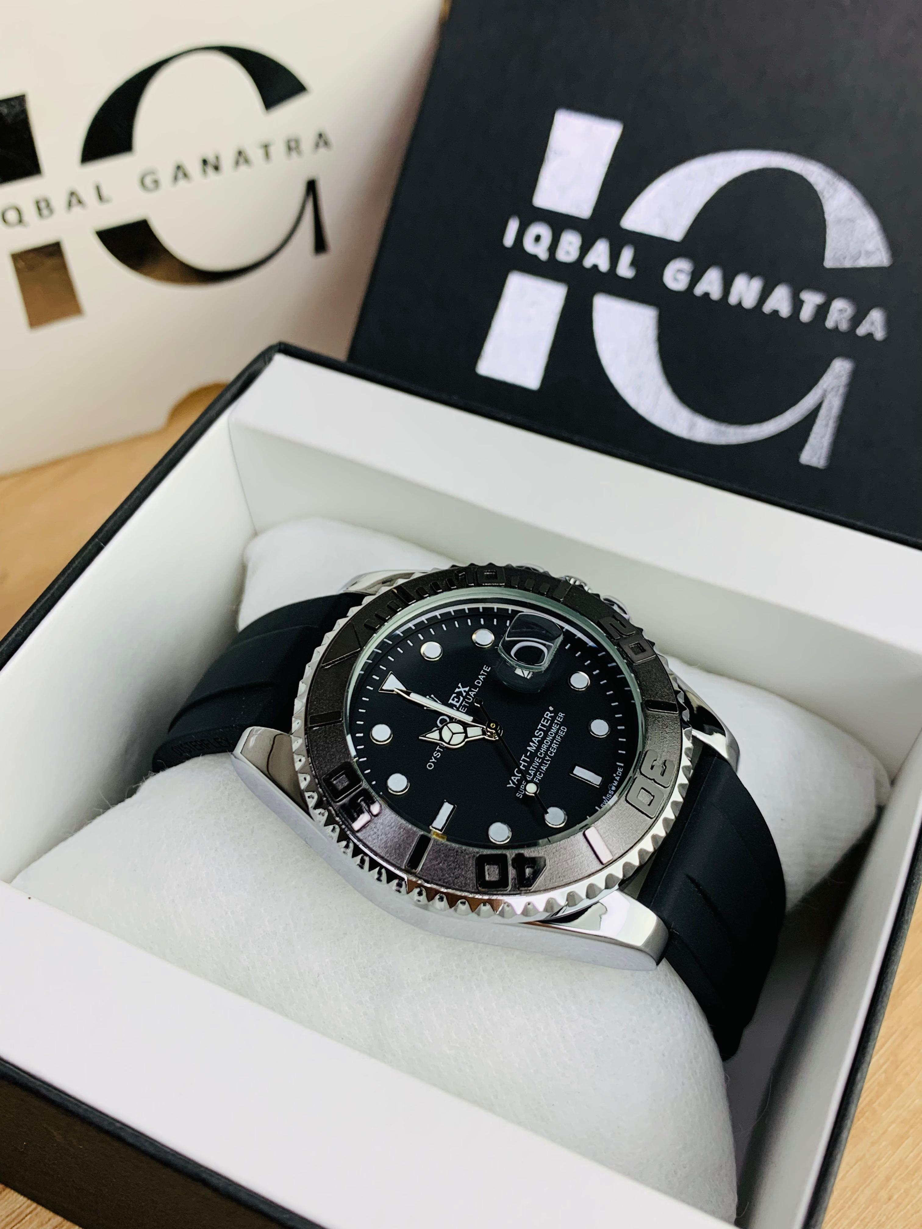 Yacht Master | Silver Black