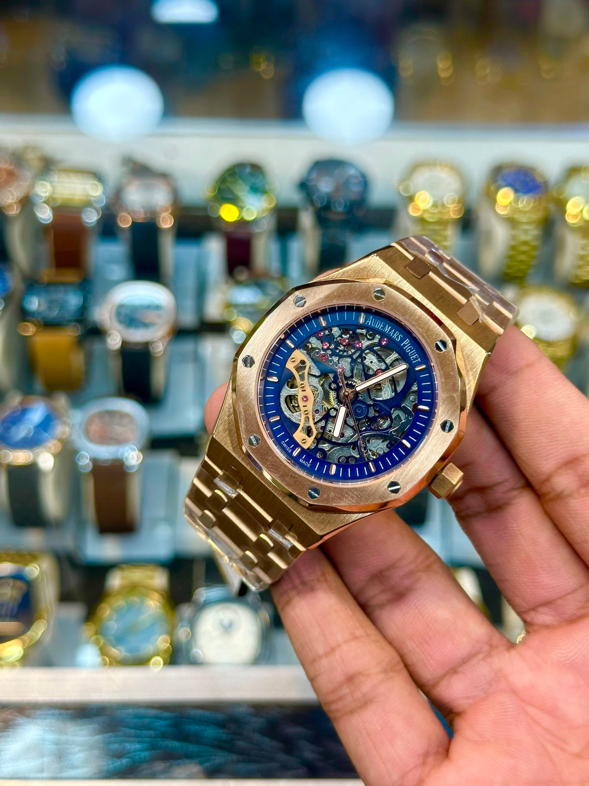 AP Automatic | Rosegold Blue