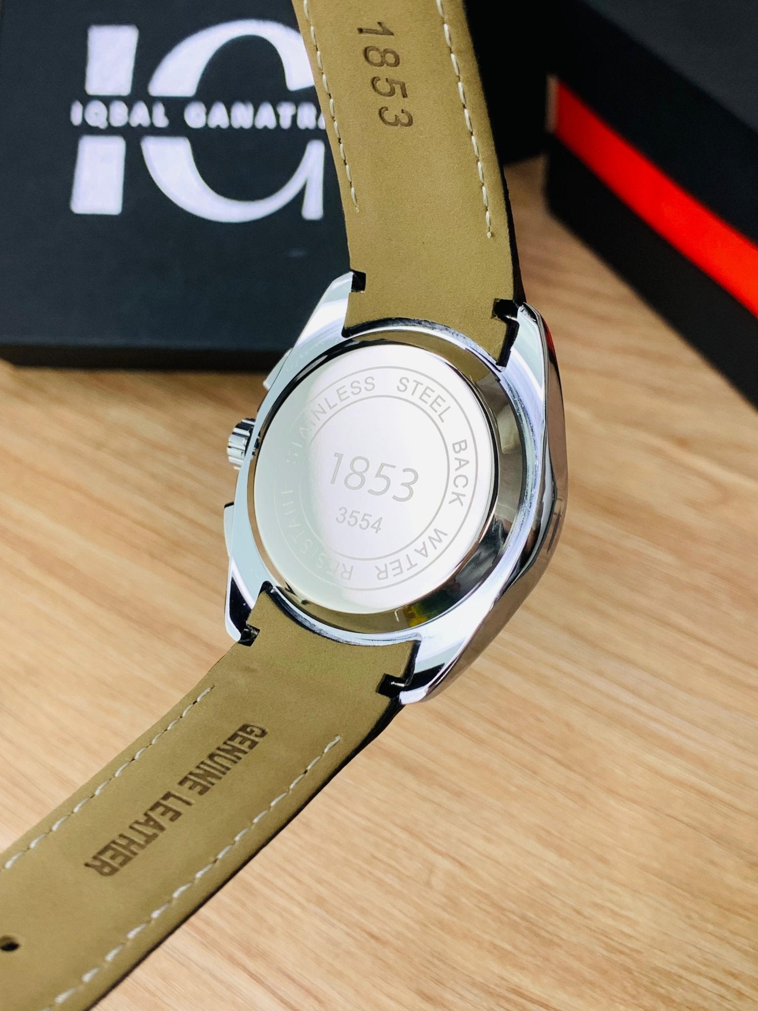 Branded Chronograph working Watch (White Dial Black Strap)
