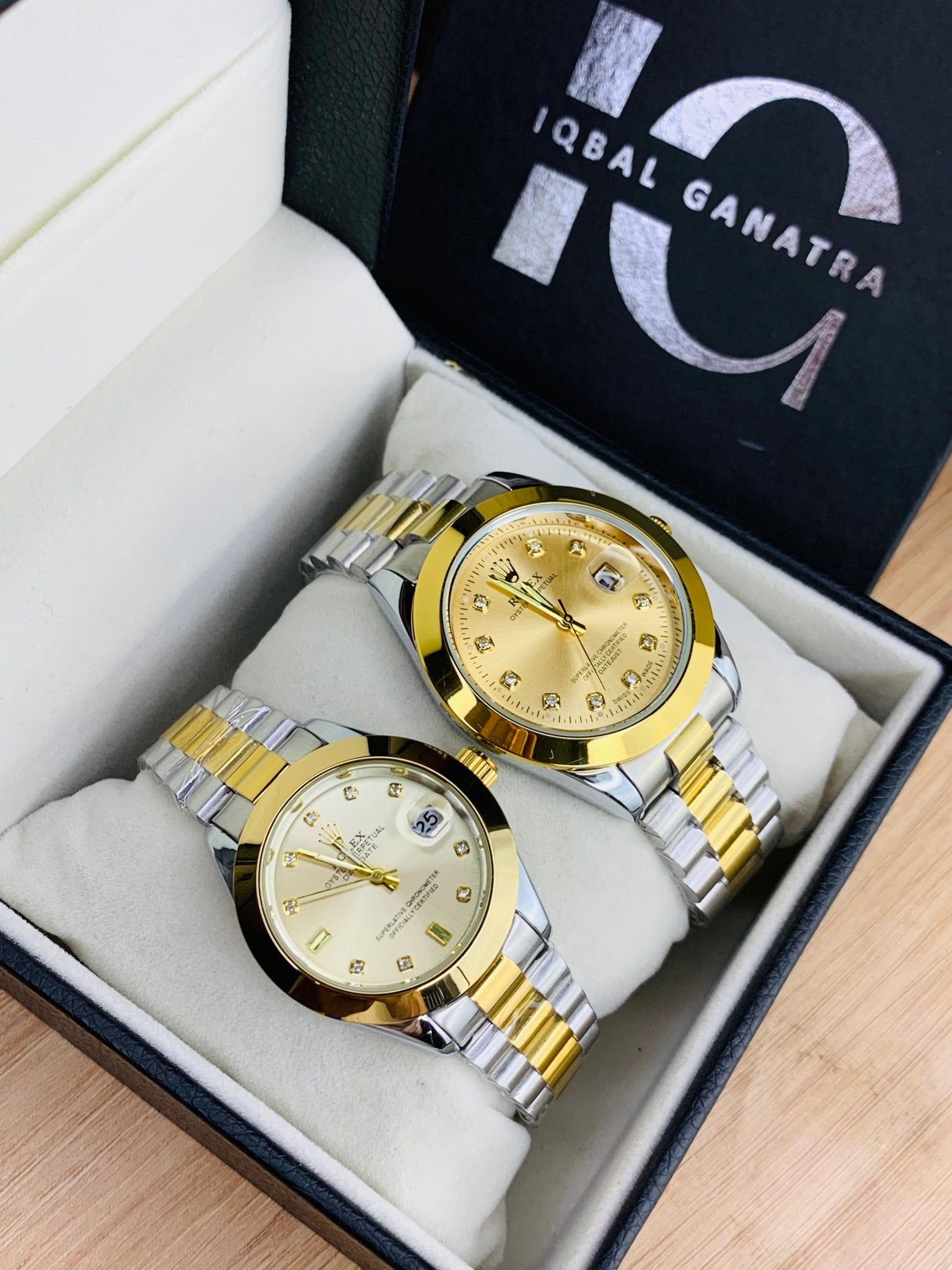 Branded Couple Stone (Two Tone Gold)