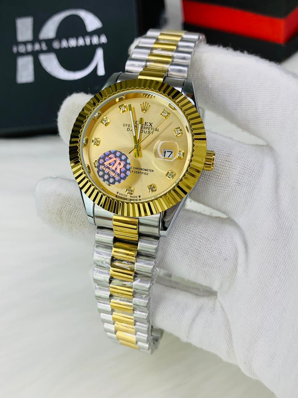 Cut Reg Stone Model | Two Tone Gold