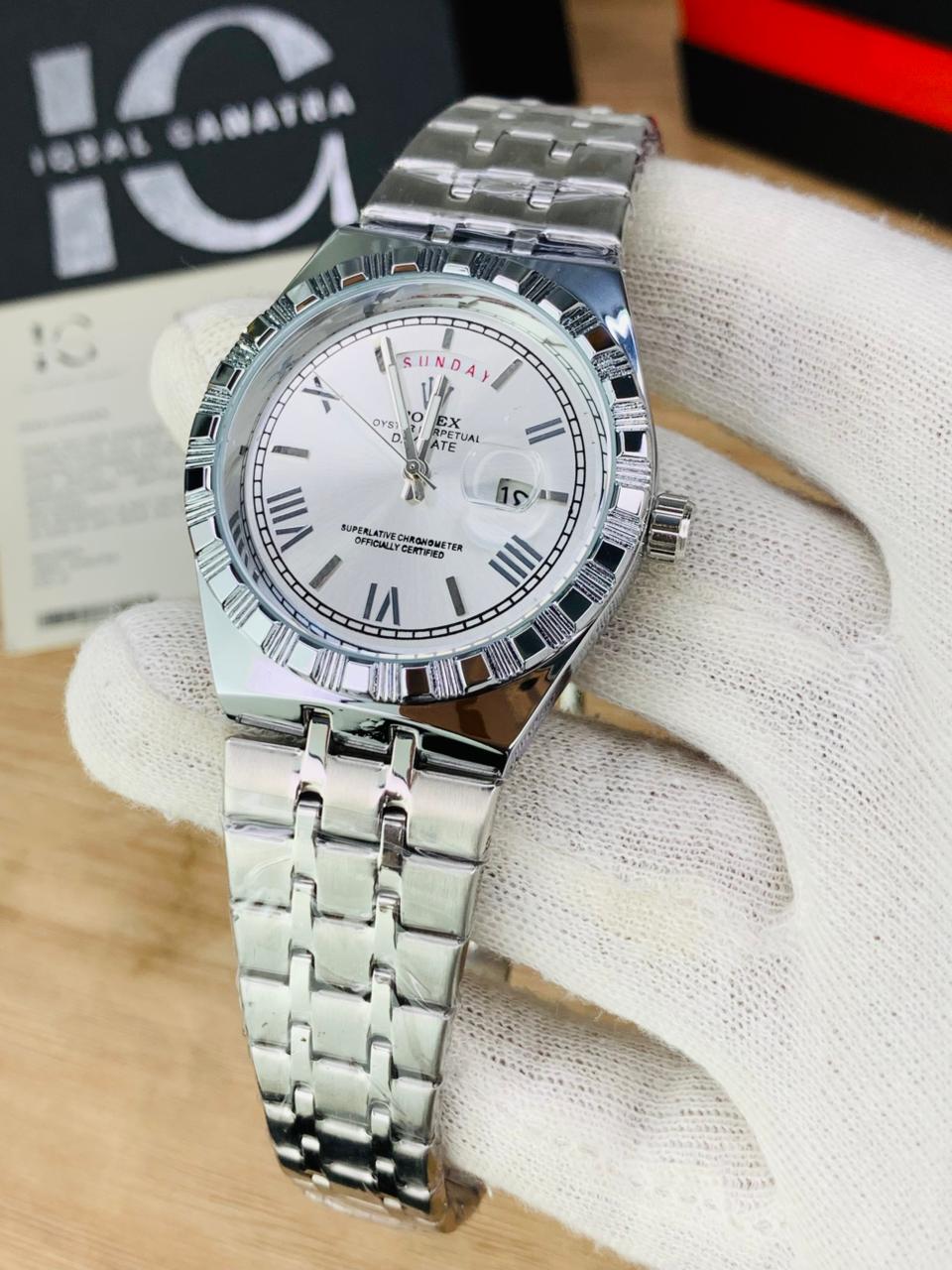 Day&Date Roman Edition | Silver White