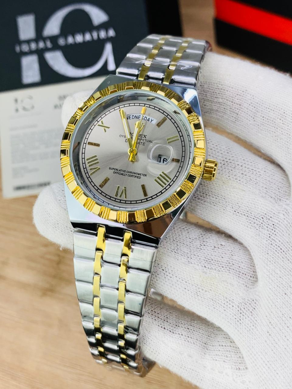 Day&Date Roman Edition | Two Tone Grey