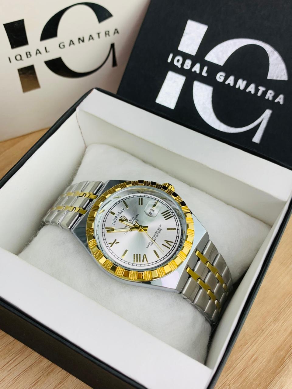 Day&Date Roman Edition | Two Tone White