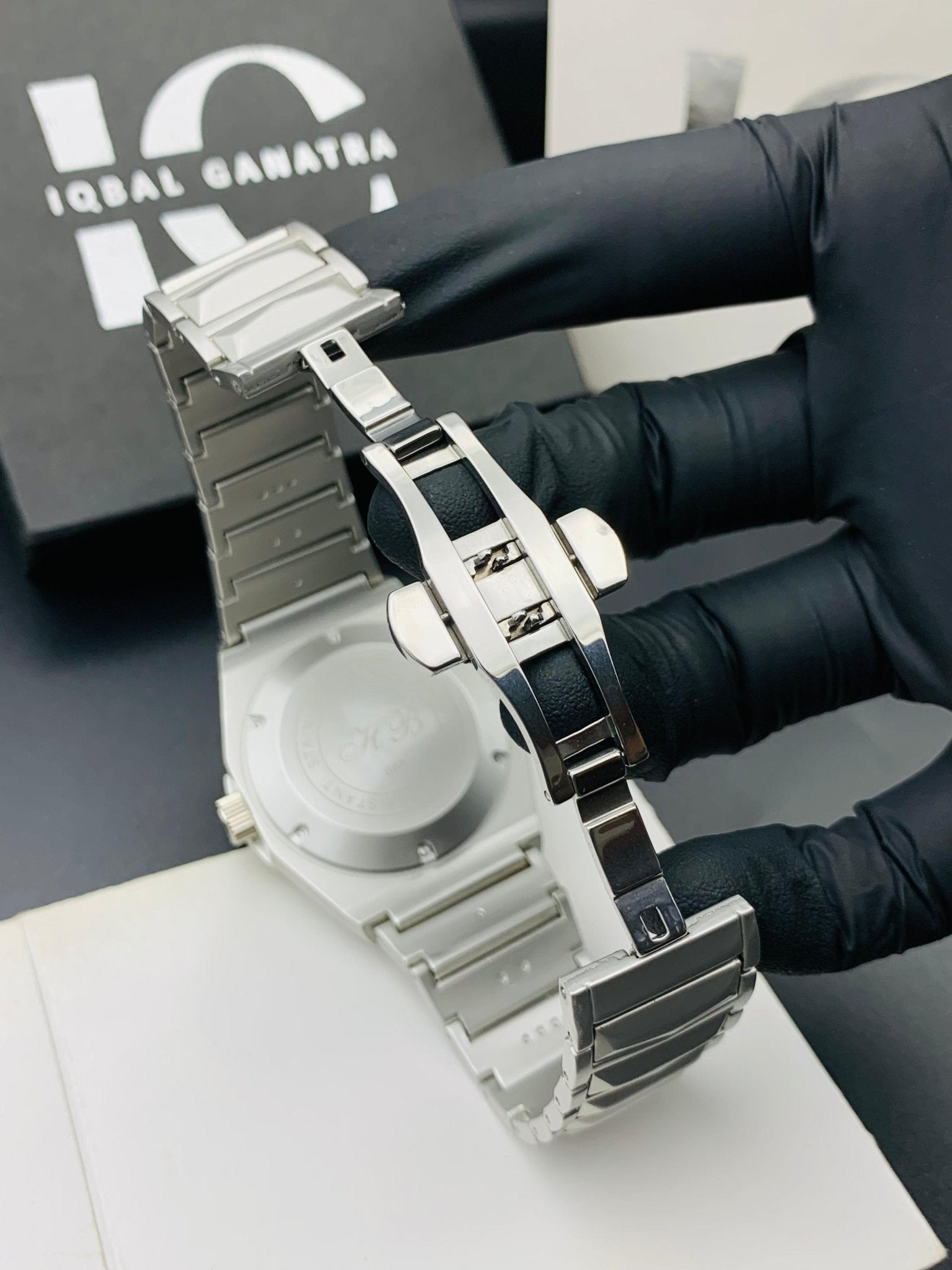 Diamond Cut | Date Adjustment | Texture Chain |Silver Black