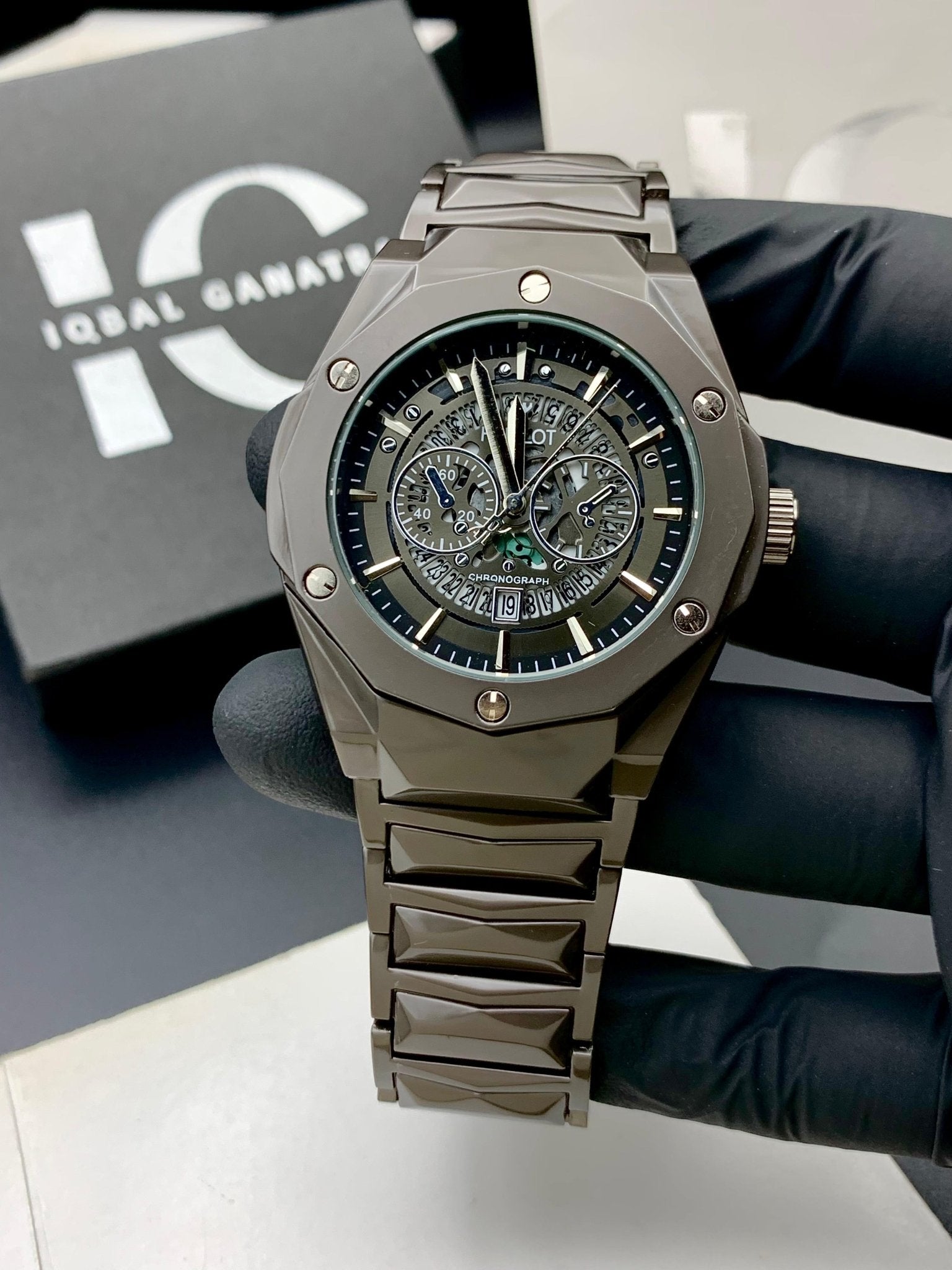 Diamond Cut | Date Adjustment | Texture Chain (Black)