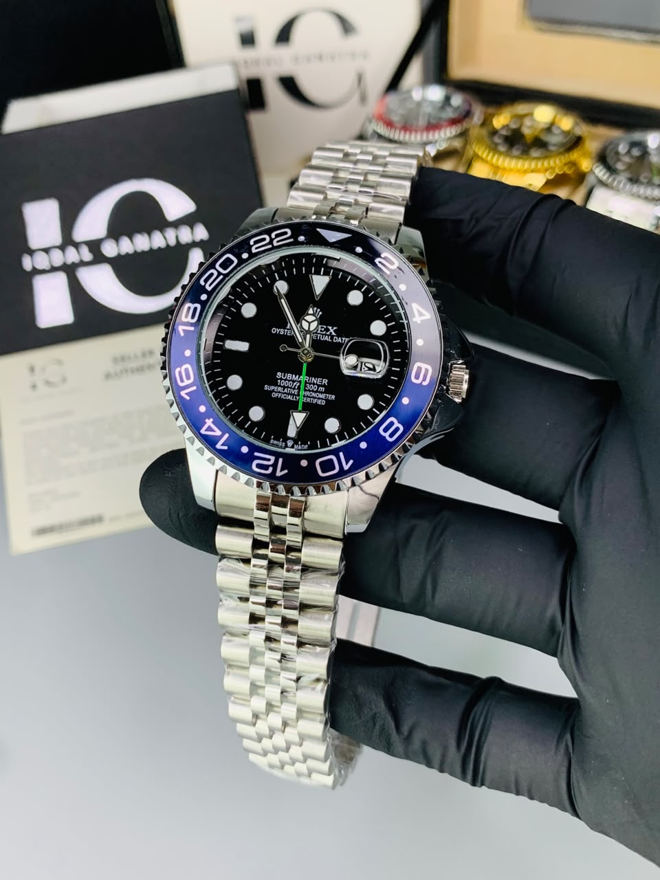 GMT Semi Auto Movement Jubilee Chain | Date Working | Batman