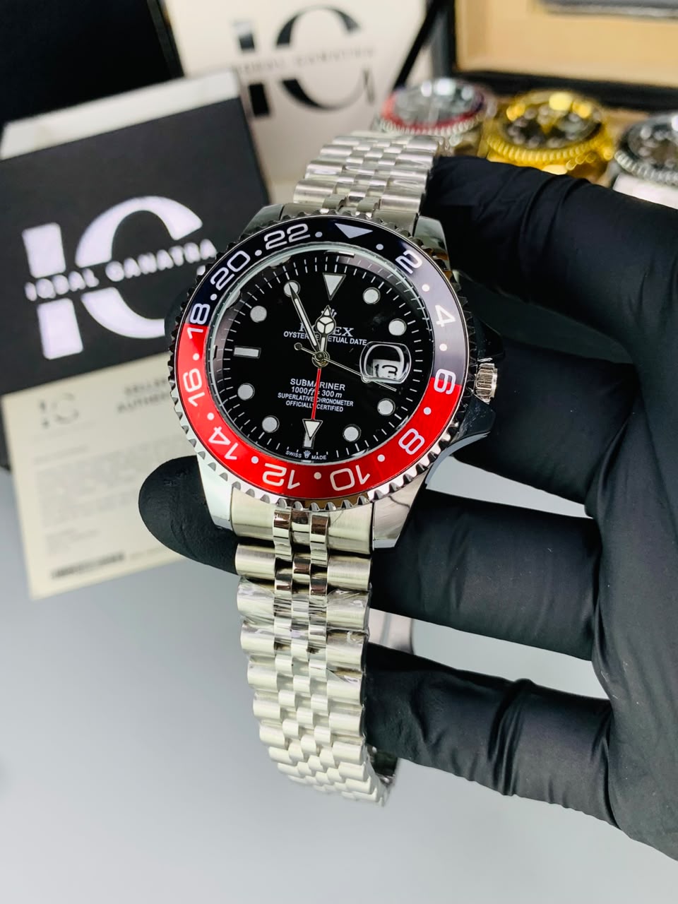 GMT Semi Auto Movement Jubilee Chain | Date Working | Coke