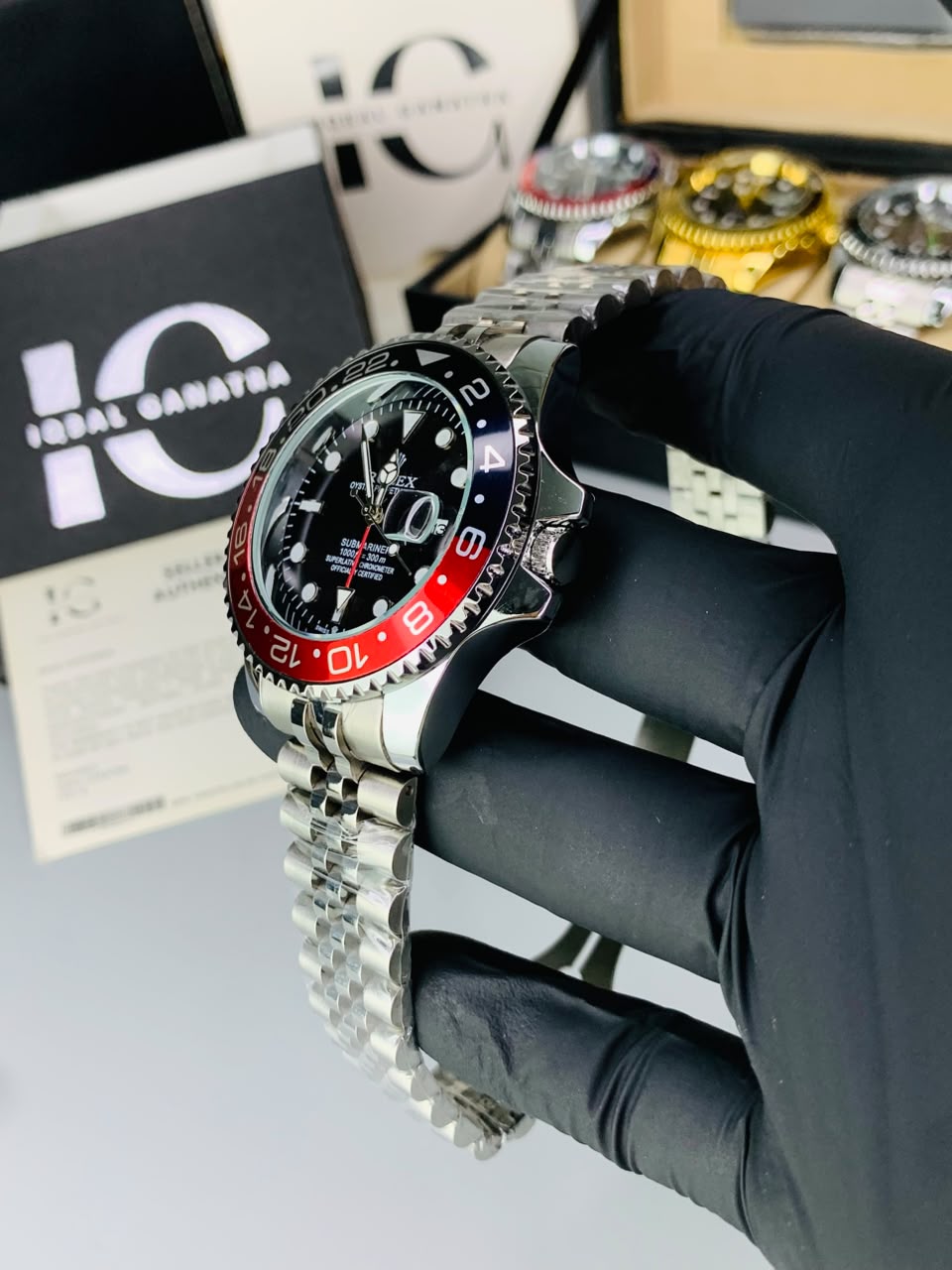 GMT Semi Auto Movement Jubilee Chain | Date Working | Coke