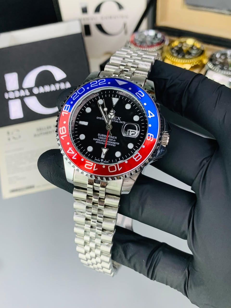 GMT Semi Auto Movement Jubilee Chain | Date Working | Pepsi