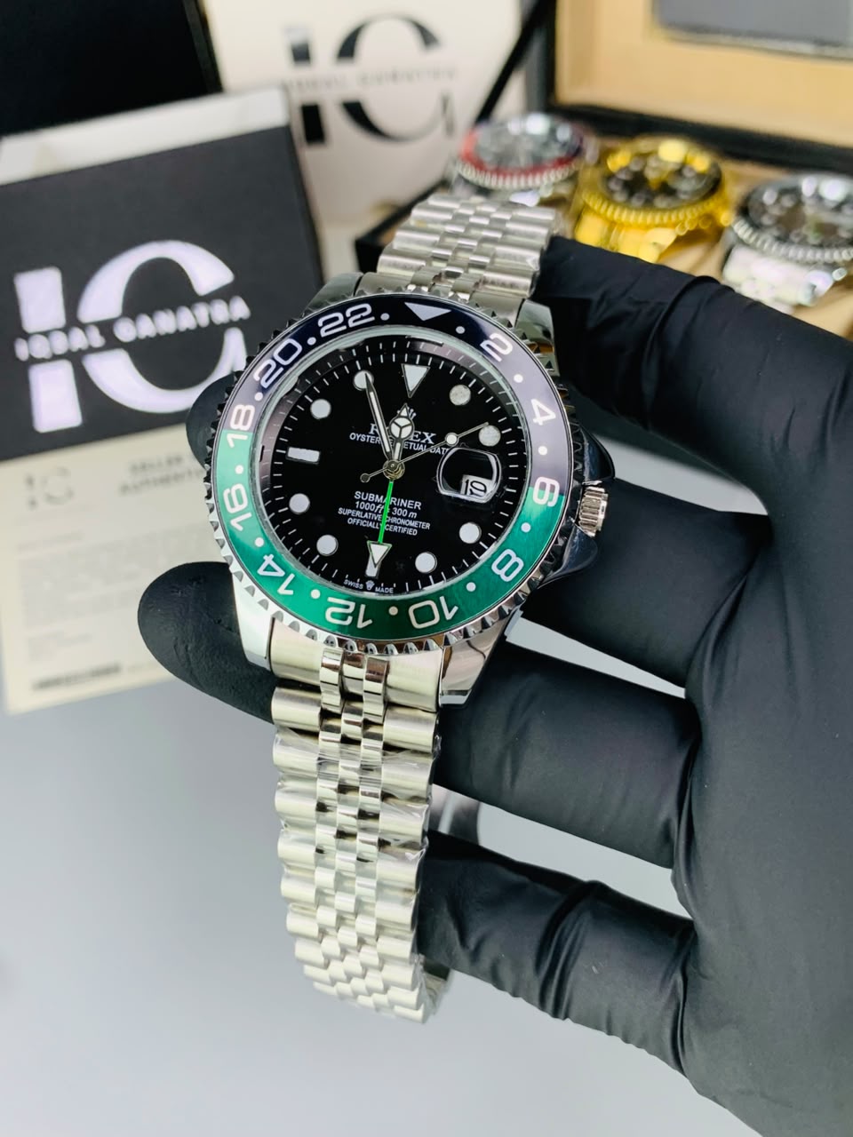 GMT Semi Auto Movement Jubilee Chain | Date Working | Sprite