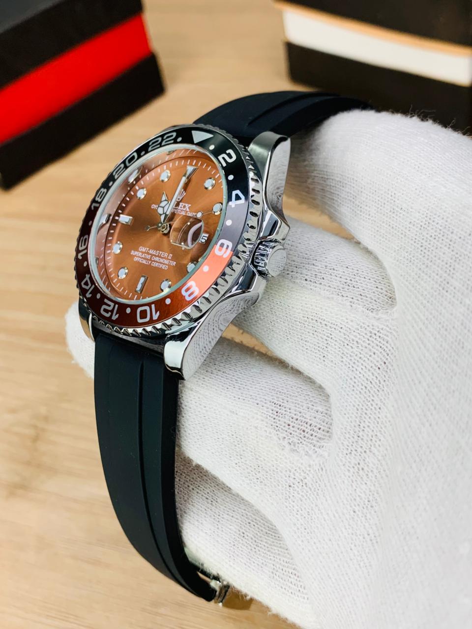 GMT Strap With Date (Root Beer)