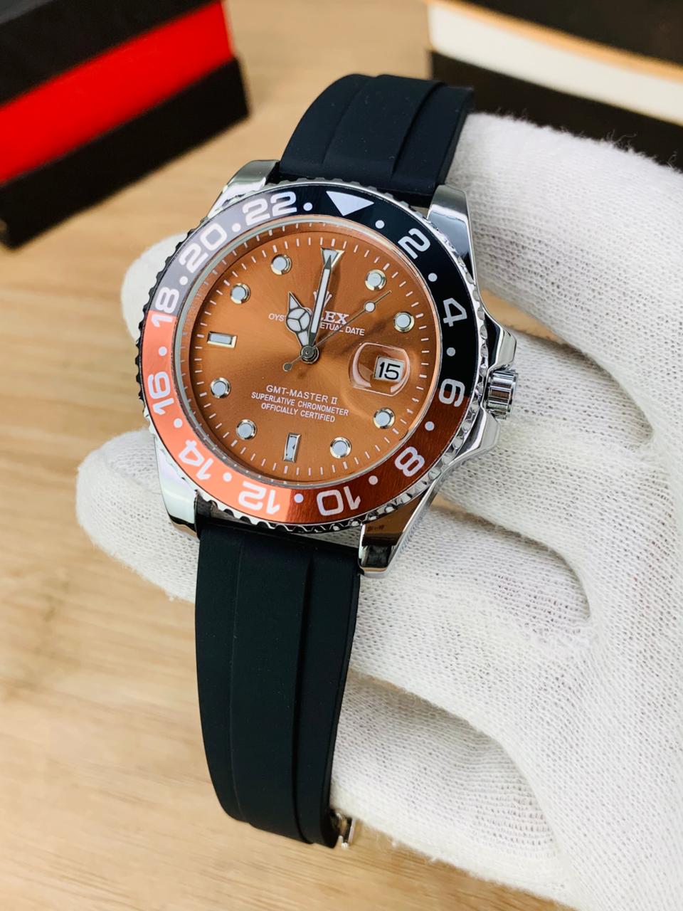 GMT Strap With Date (Root Beer)