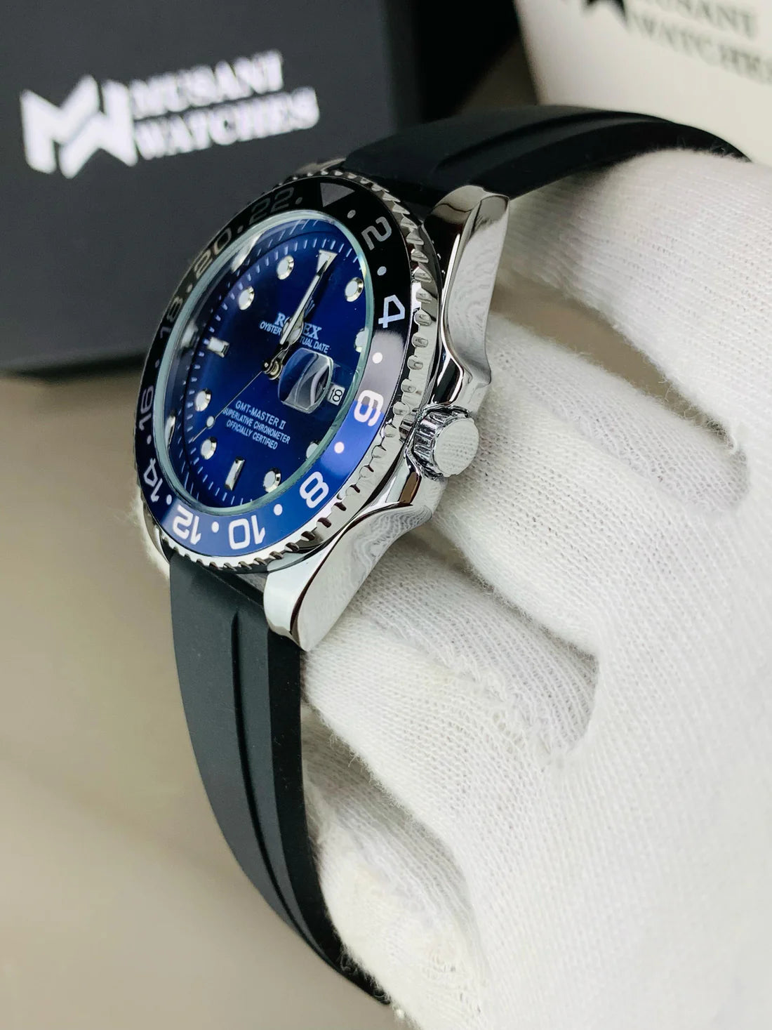 GMT Strap With Date (Blue Lagoon)
