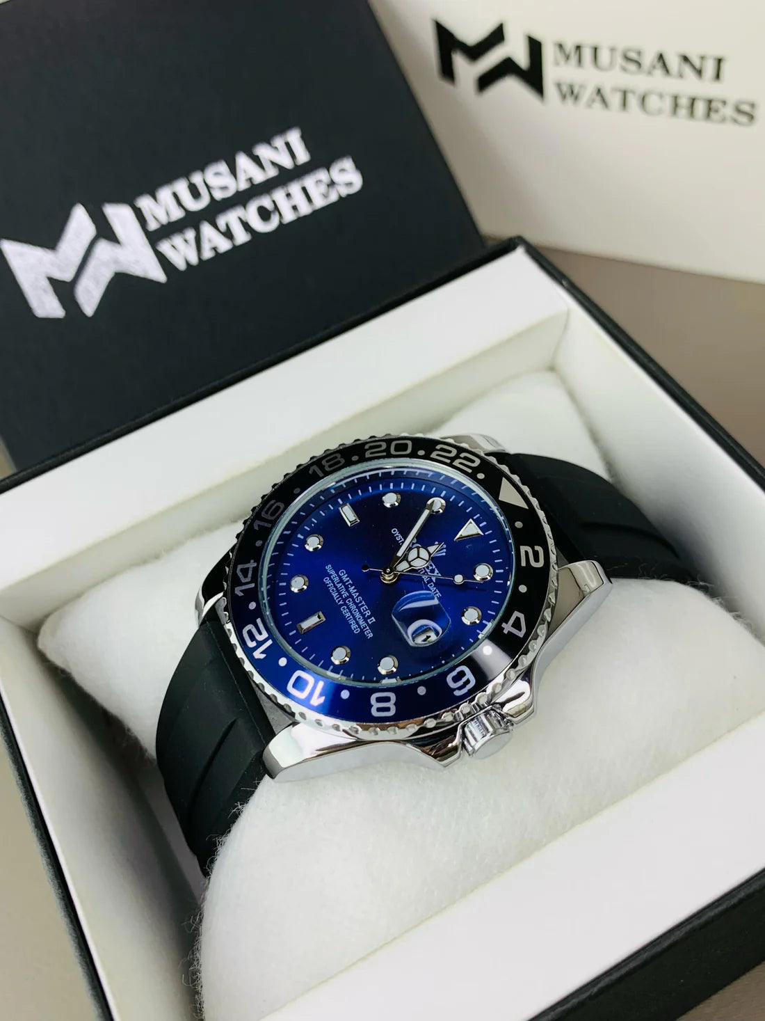 GMT Strap With Date (Blue Lagoon)
