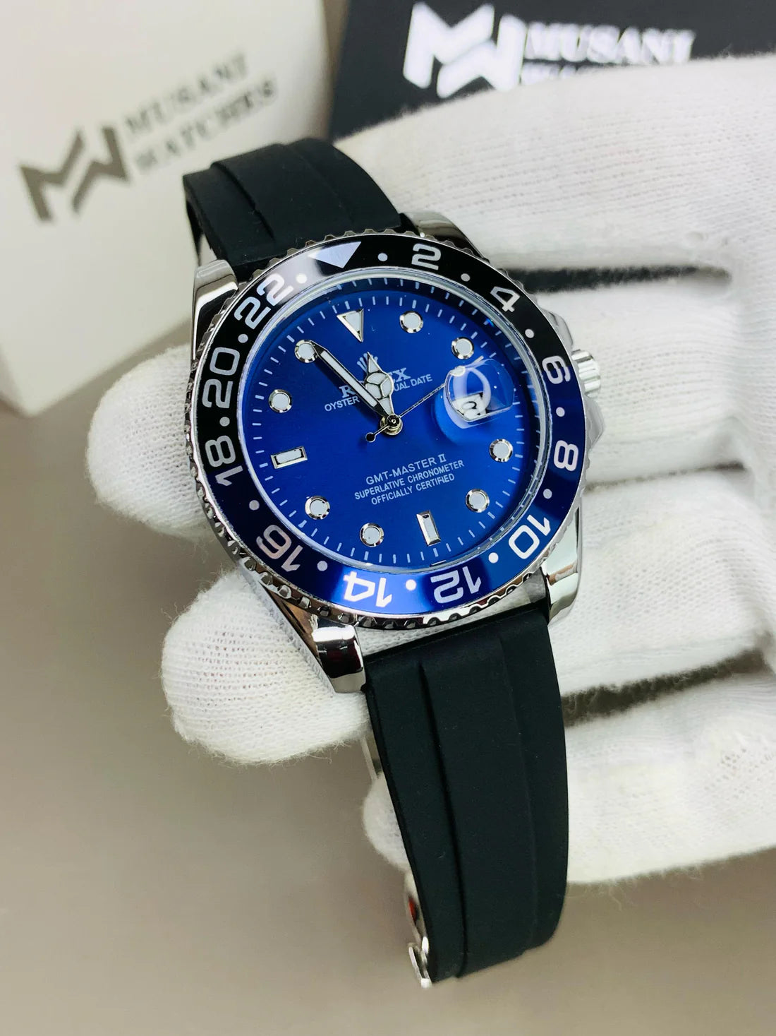 GMT Strap With Date (Blue Lagoon)