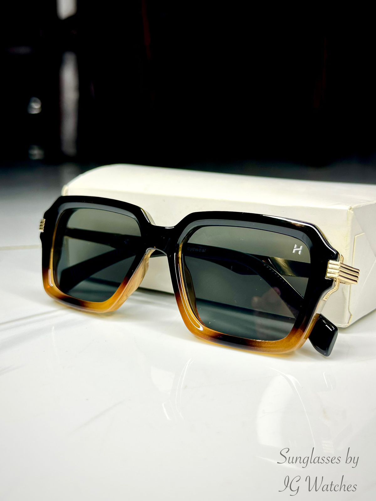 Imported Cheetah Rectangular 6004 | Black