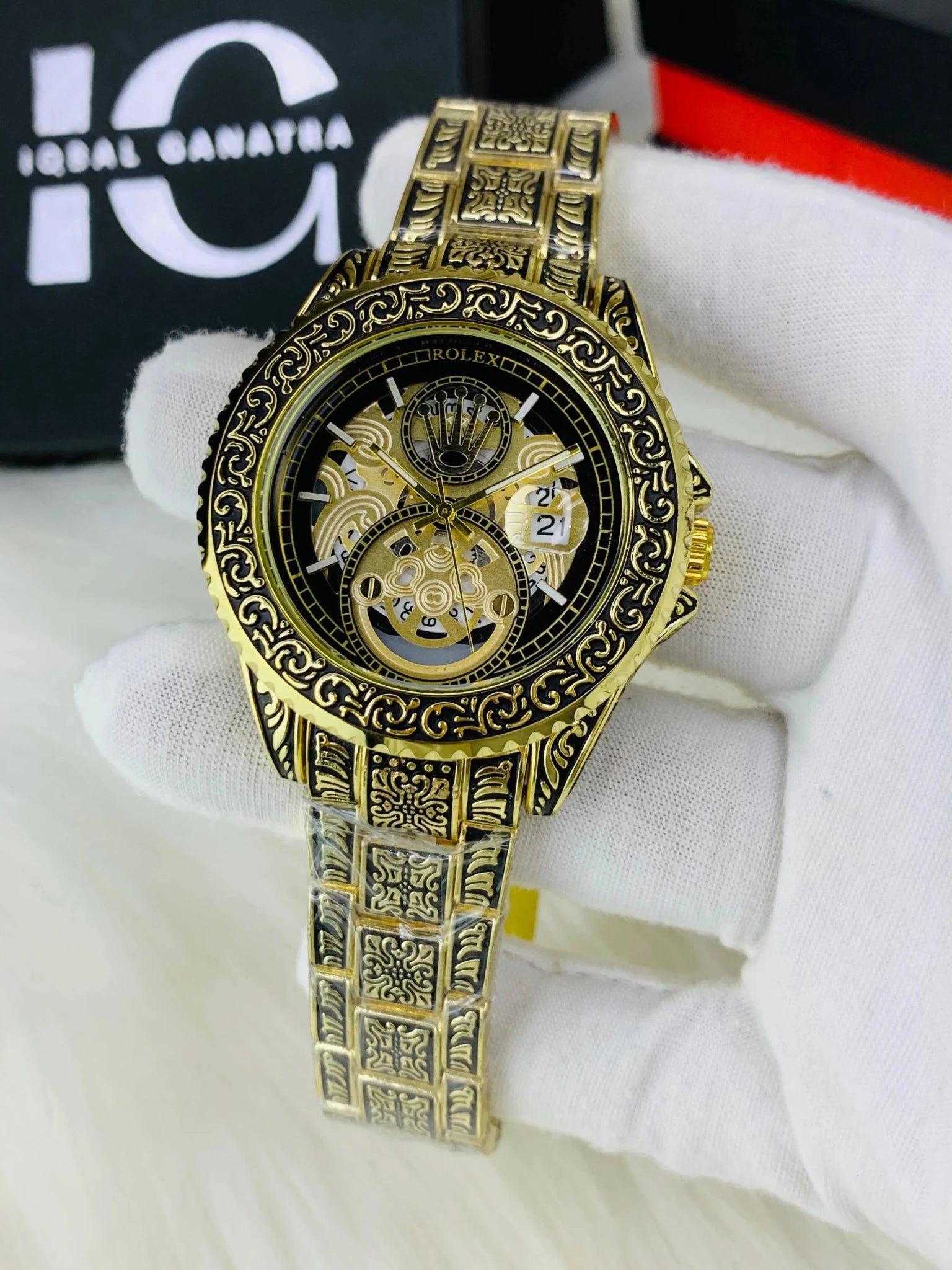 Imported Engraved Model (Gold Black)