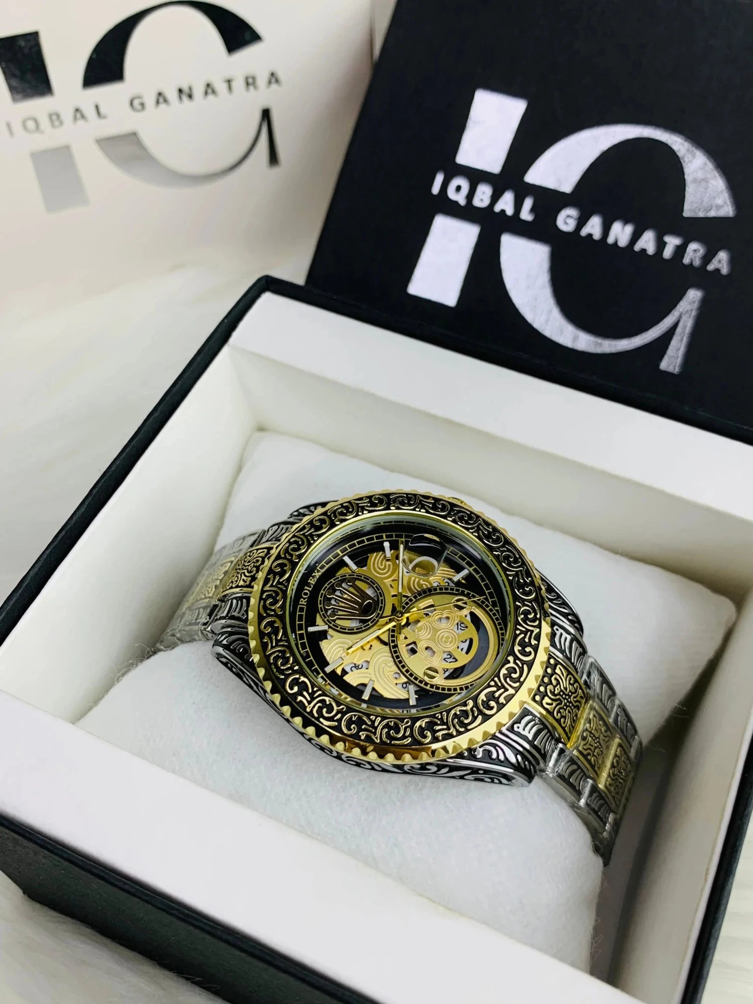 Imported Engraved Model (Two Tone Black)