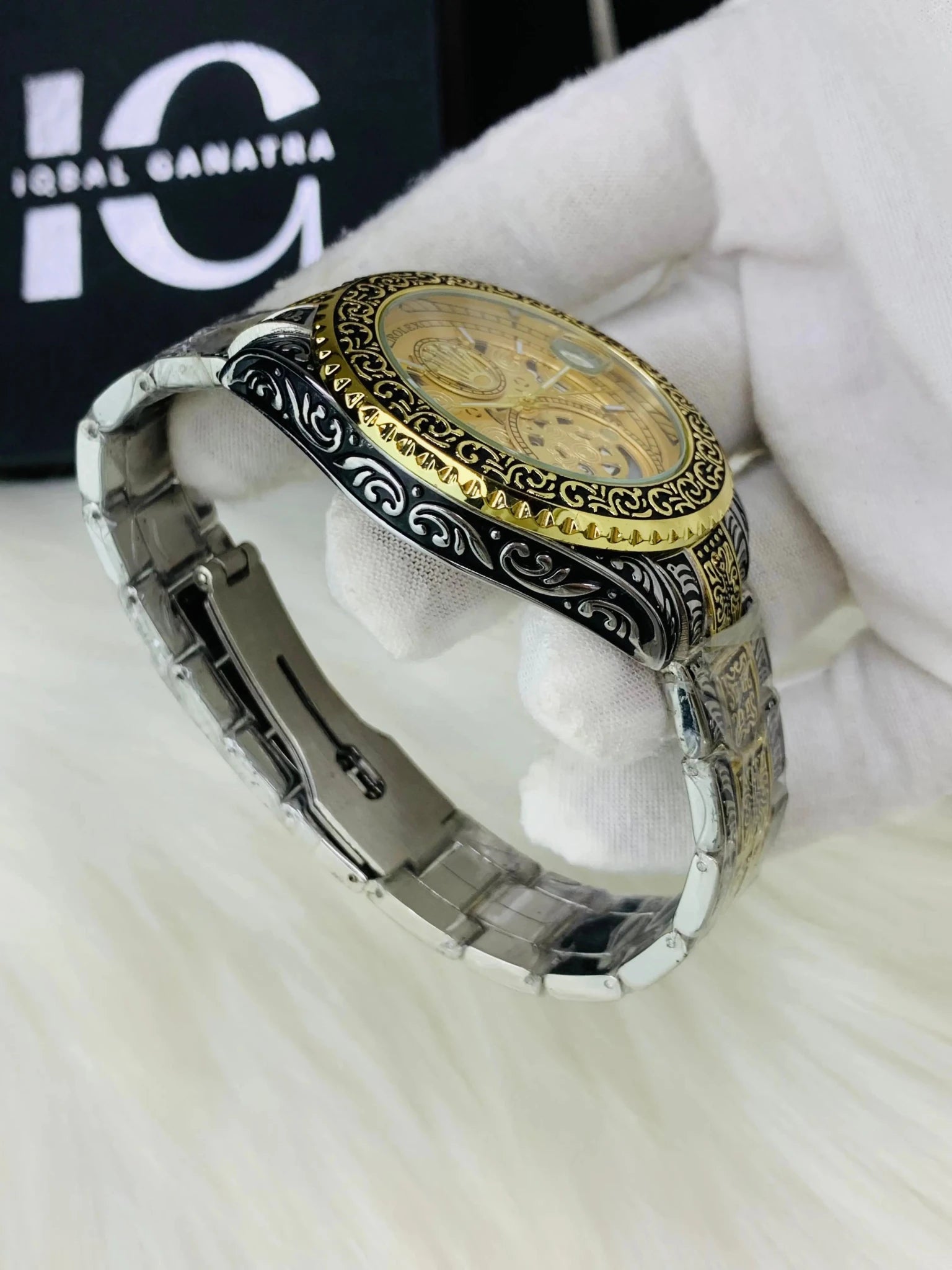 Imported Engraved Model (Two Tone Gold)