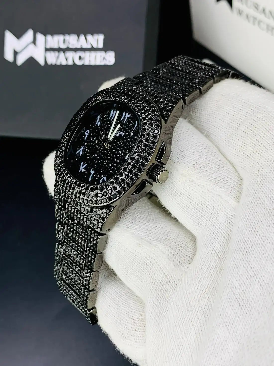 Nautilus Iced Out Arabic Model Black