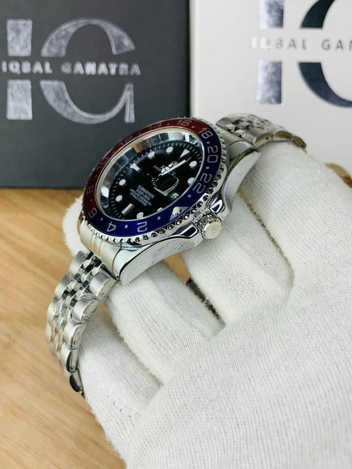 GMT Semi Auto Movement Jubilee Chain | Date Working | Pepsi