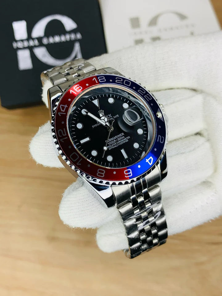 GMT Semi Auto Movement Jubilee Chain | Date Working | Pepsi