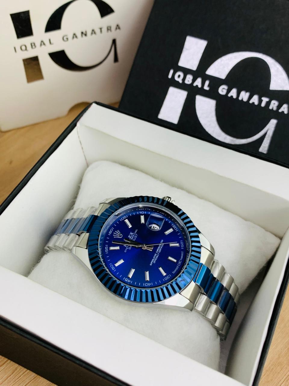 Oyster Two Tone Blue Kit (Cut Bezel)