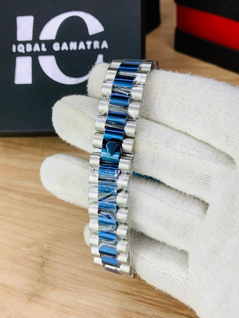 Oyster Two Tone Blue Kit (Cut Bezel)