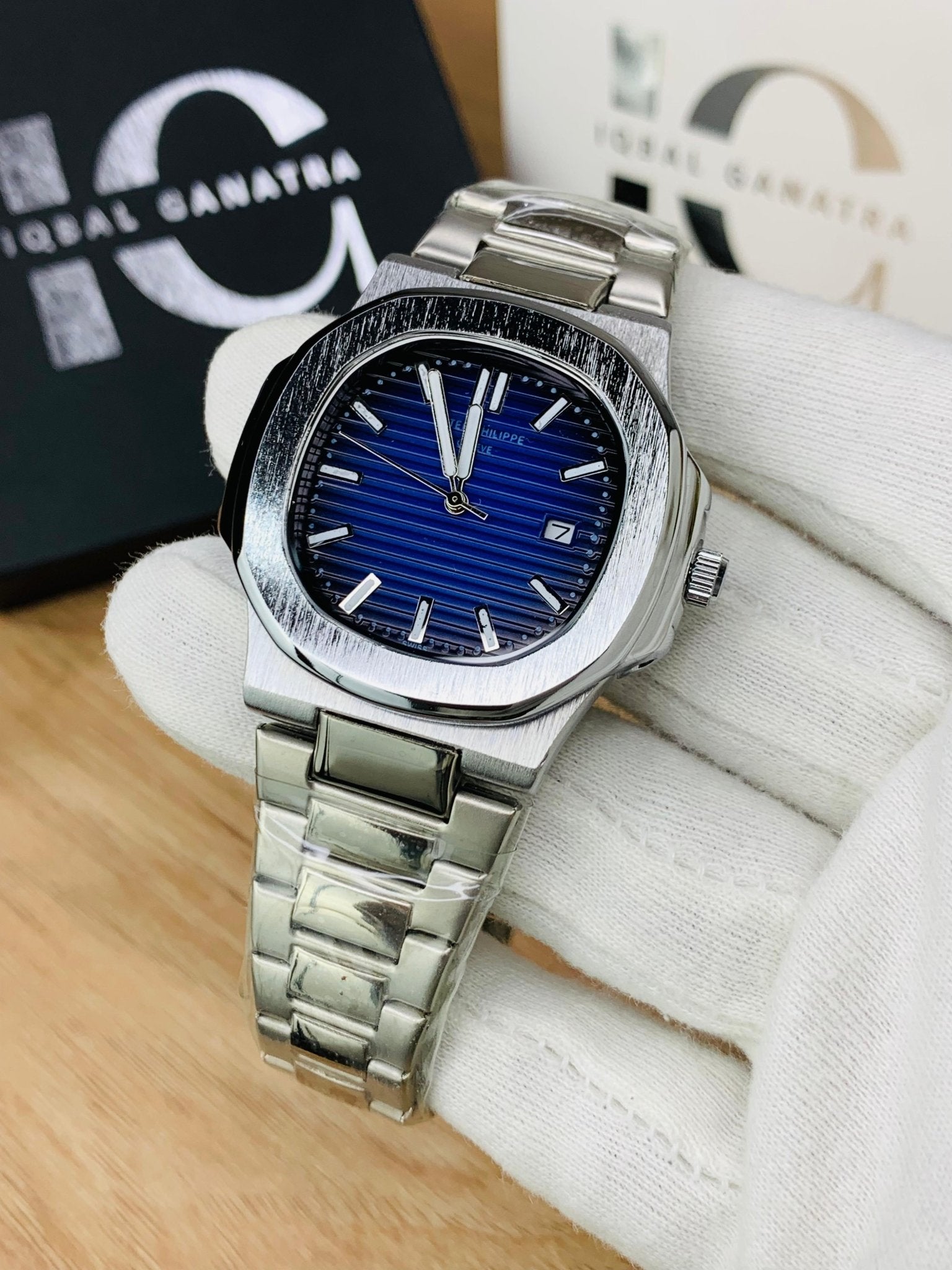 PP Nautilus| Silver Blue