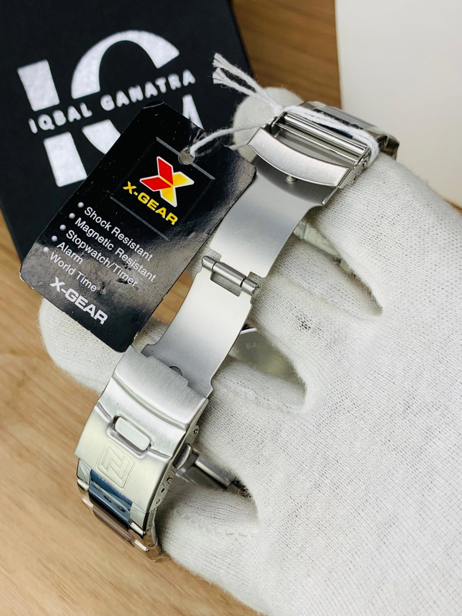 X Gear Original Dual Time Watch (Silver Inner Pink)